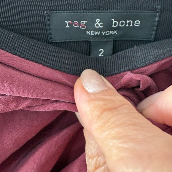 RAG & BONE Amber twist-front silk crepe de chine midi skirt - Picture 9 of 11